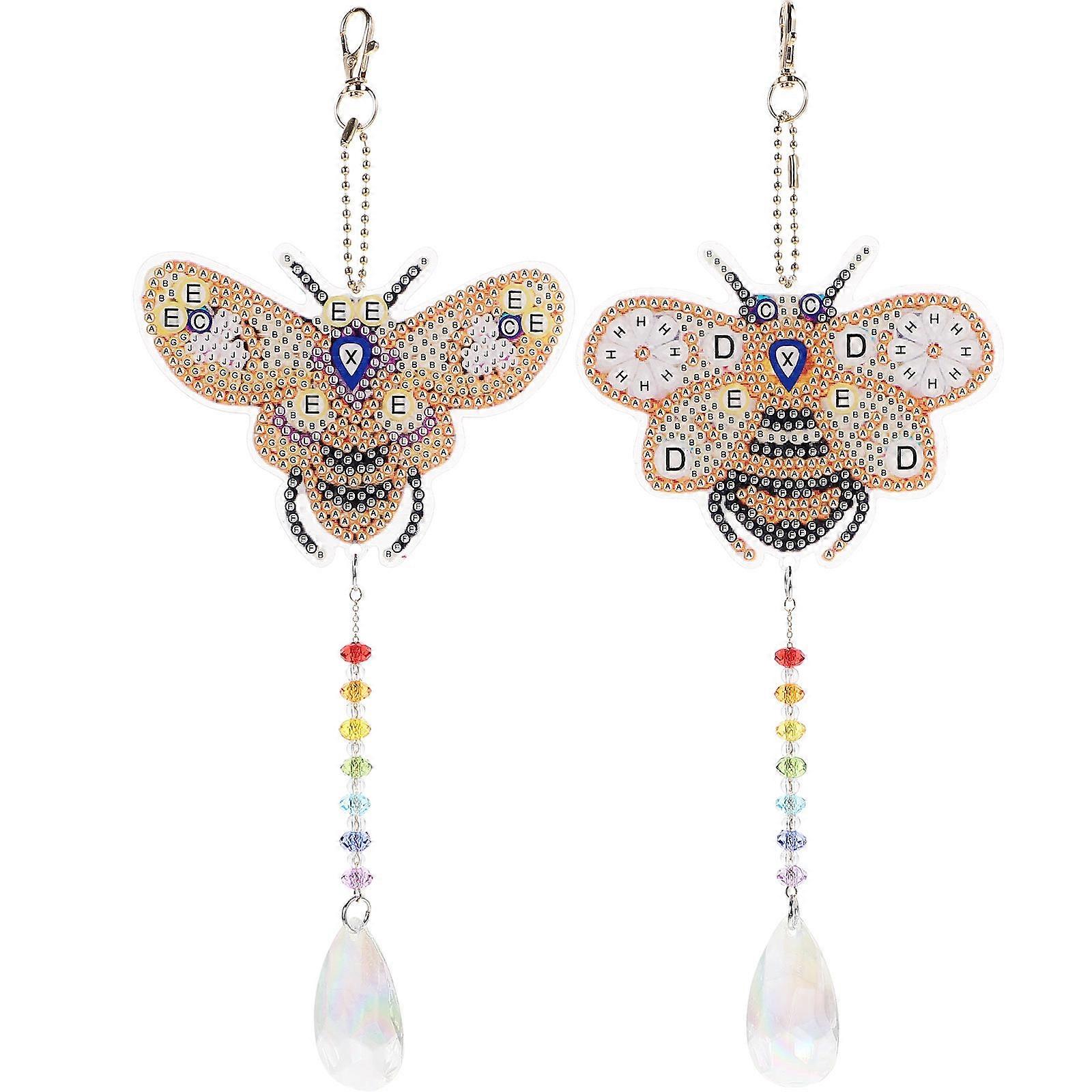Diamonds Wind Chime Kit Bee Shape DIY Decoration 1Set for Home Decor