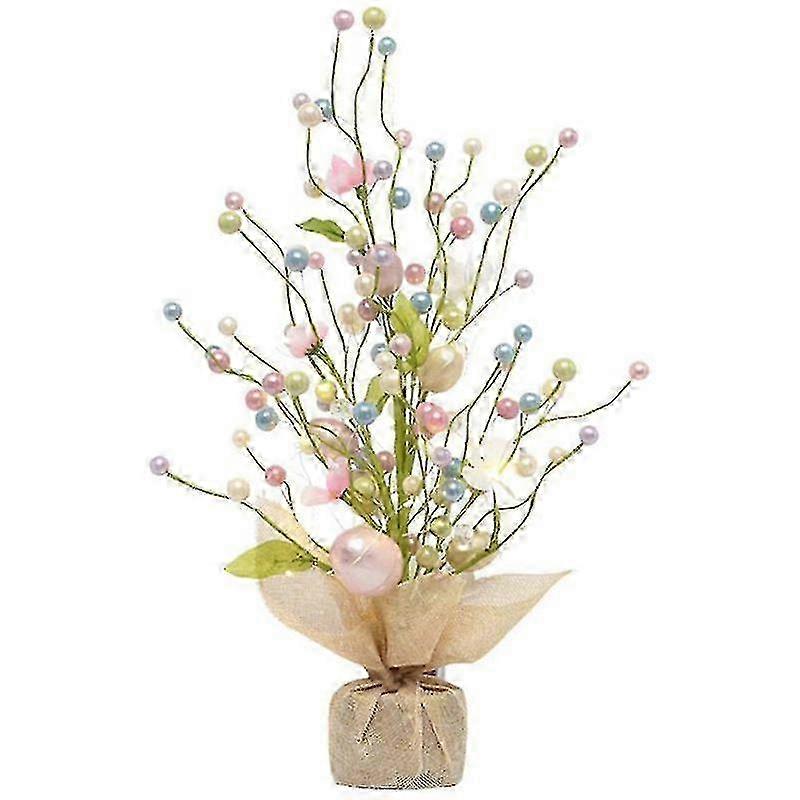 Table Easter Tree Artificial Tree With Led Light And Egg Artificial Desk Tree Lamp Night Light 25-26