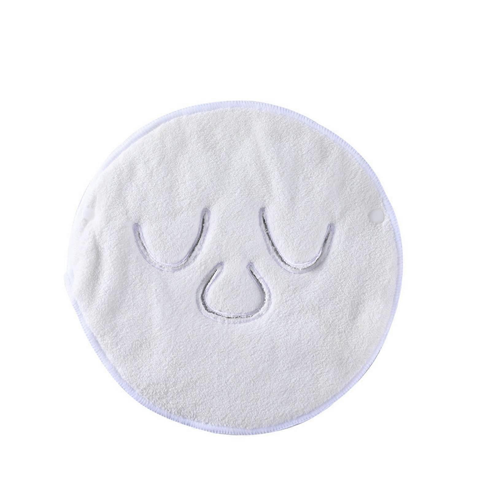 White Soft Absorbent Face Towel 24x24cm for Heat Therapy and Deep Hydration
