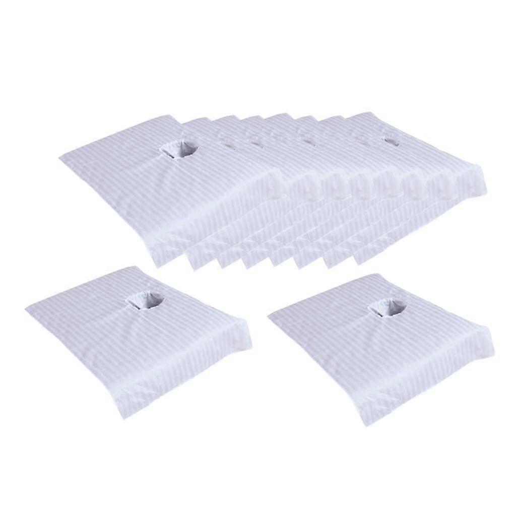 Soft Pure Cotton Massage Table Cover with Face Hole, Adjustable Spa Bed Sheet for Therapy