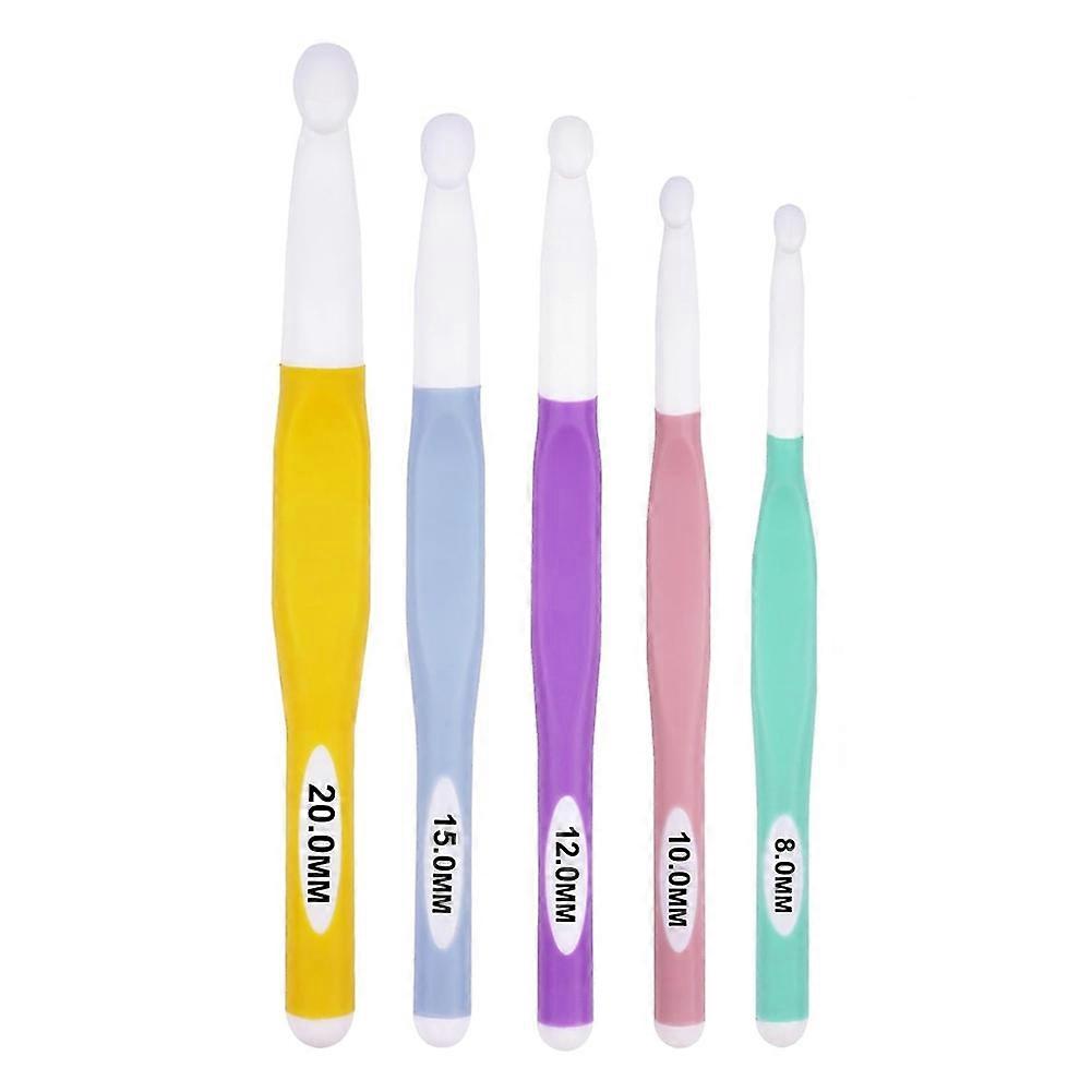 5 PCS Crochet Hook Set, Large Ergonomic Crochet Hooks