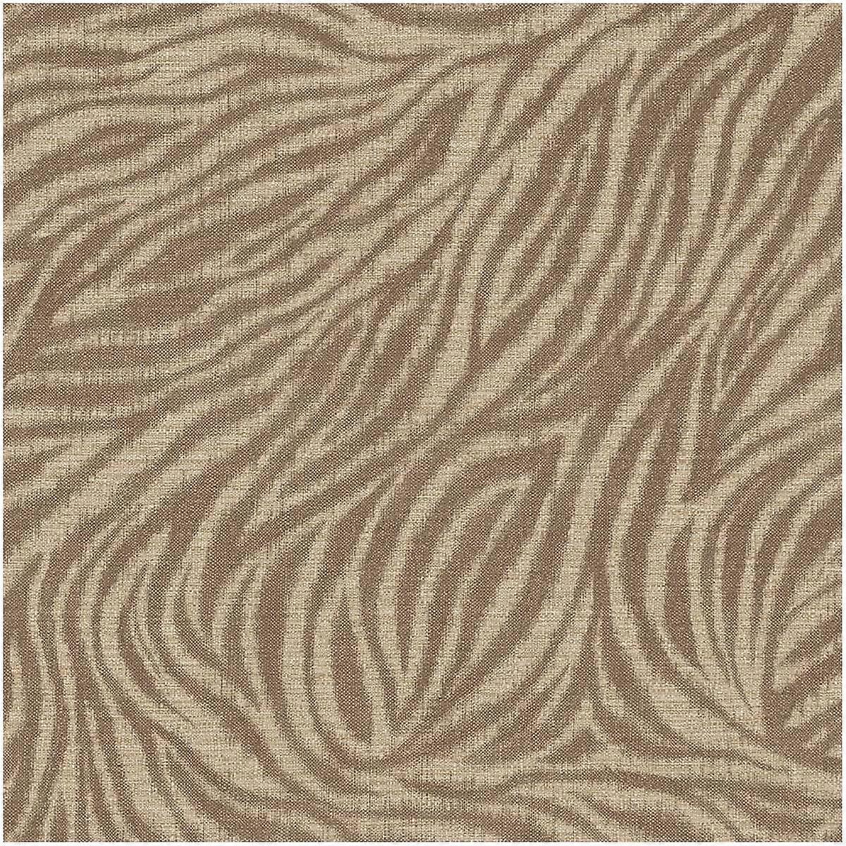 Brown Zebra Skin Effect Wallpaper