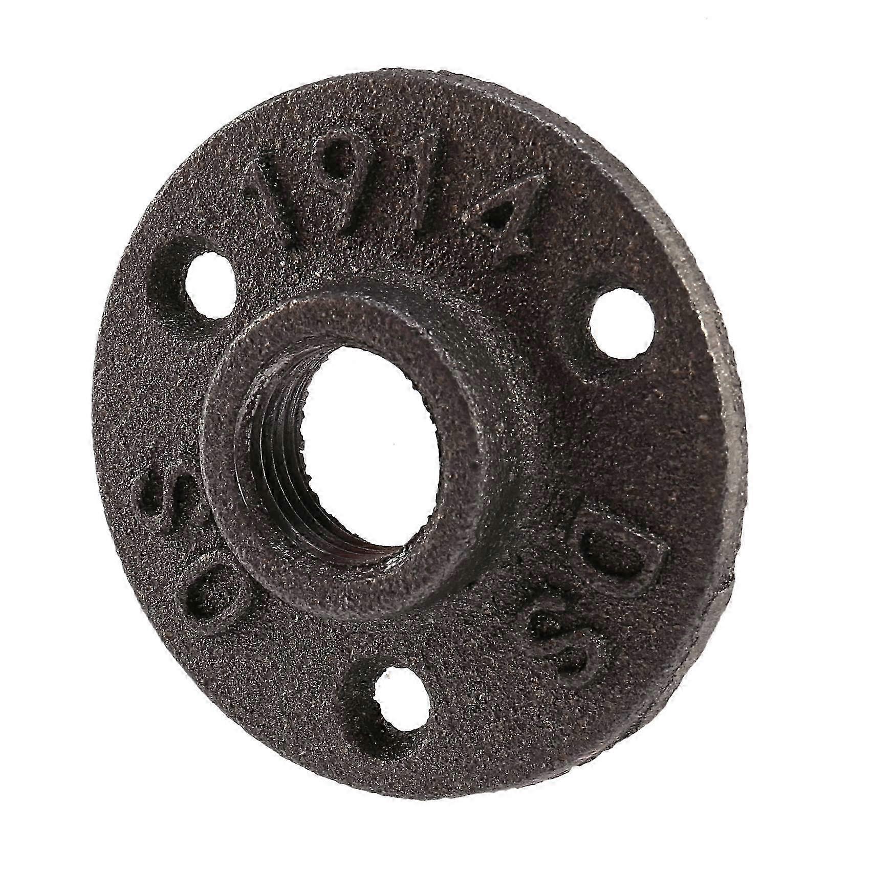 1/2 inch Black Cast Iron Pipe Fittings Floor Flange Threaded