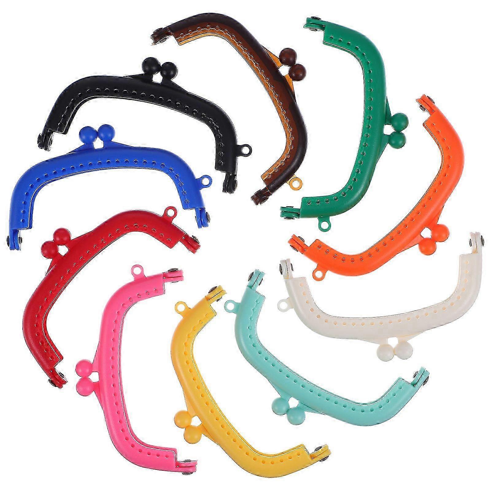 10 Pcs Plastic Purse Handles Closure for Bag Making