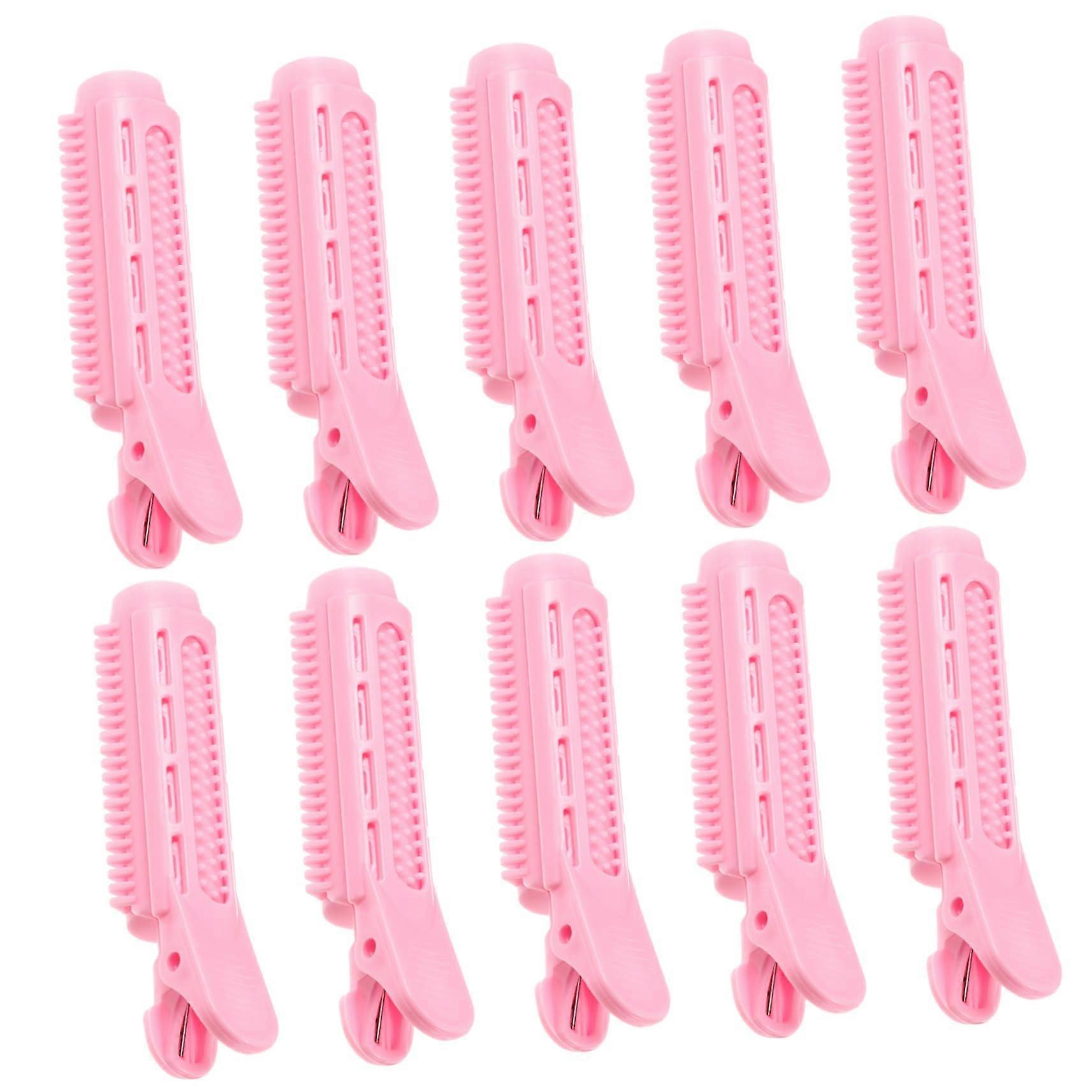 10pcs Hair Roller Clips for Fast Bangs Styling and Root Volume Boost, Secure Clip Hold