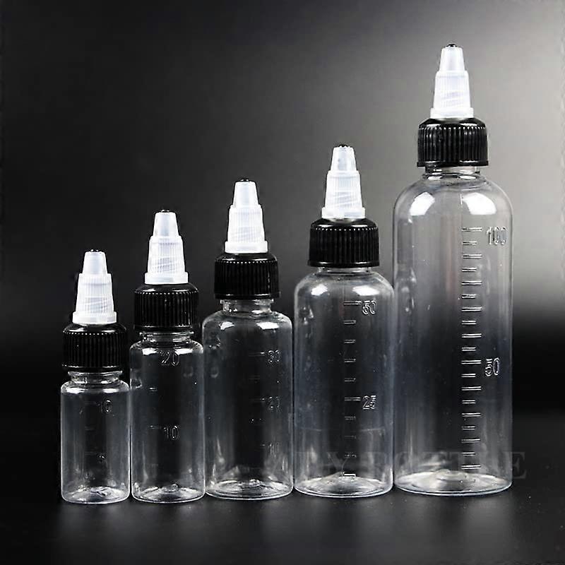 Plastic Squeeze Bottles Set with Graduated Tips for Easy Gel Dispensing and Precise Measurement, 150pcs