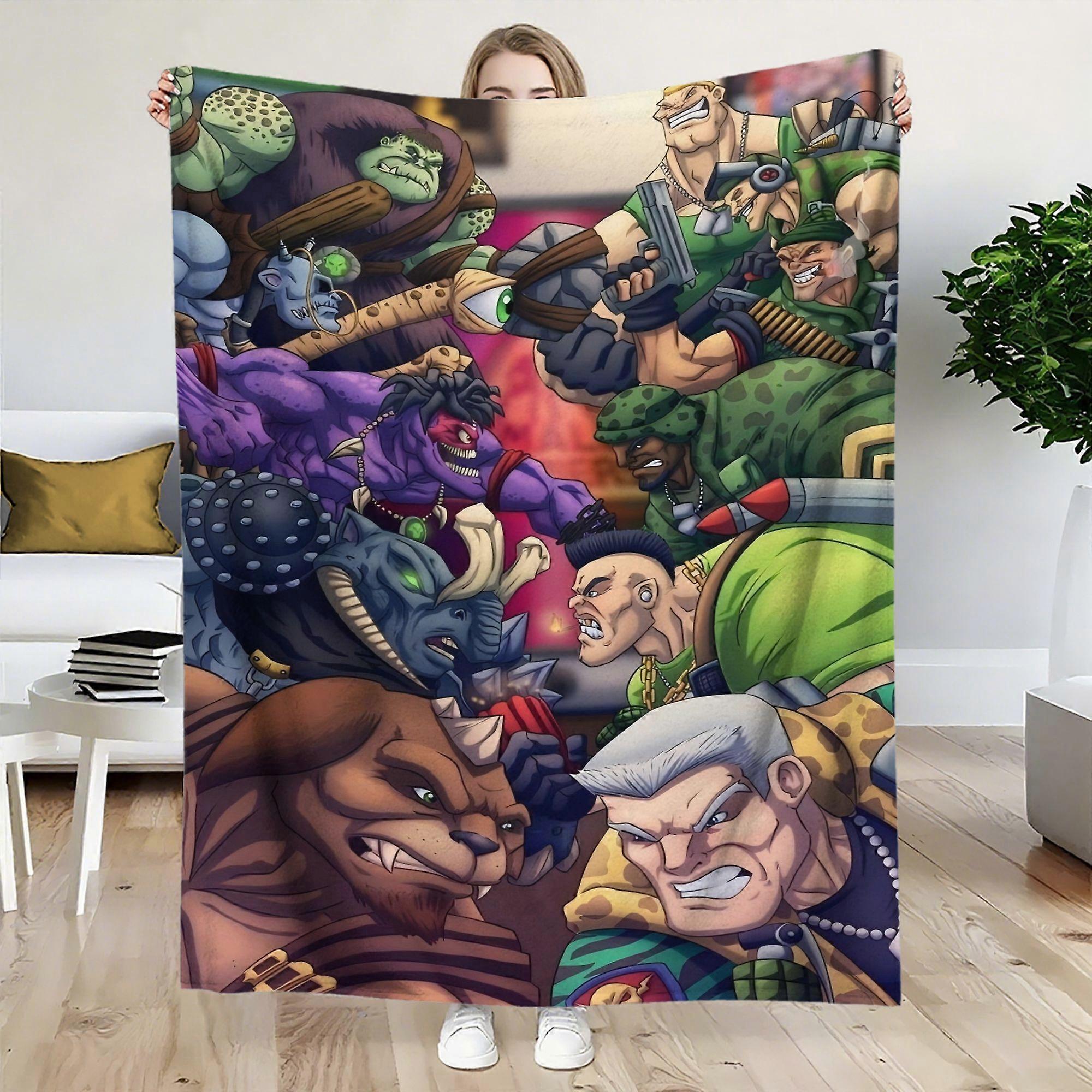 Hot Battle Luxury Flannel Blanket  Soft Lightweight