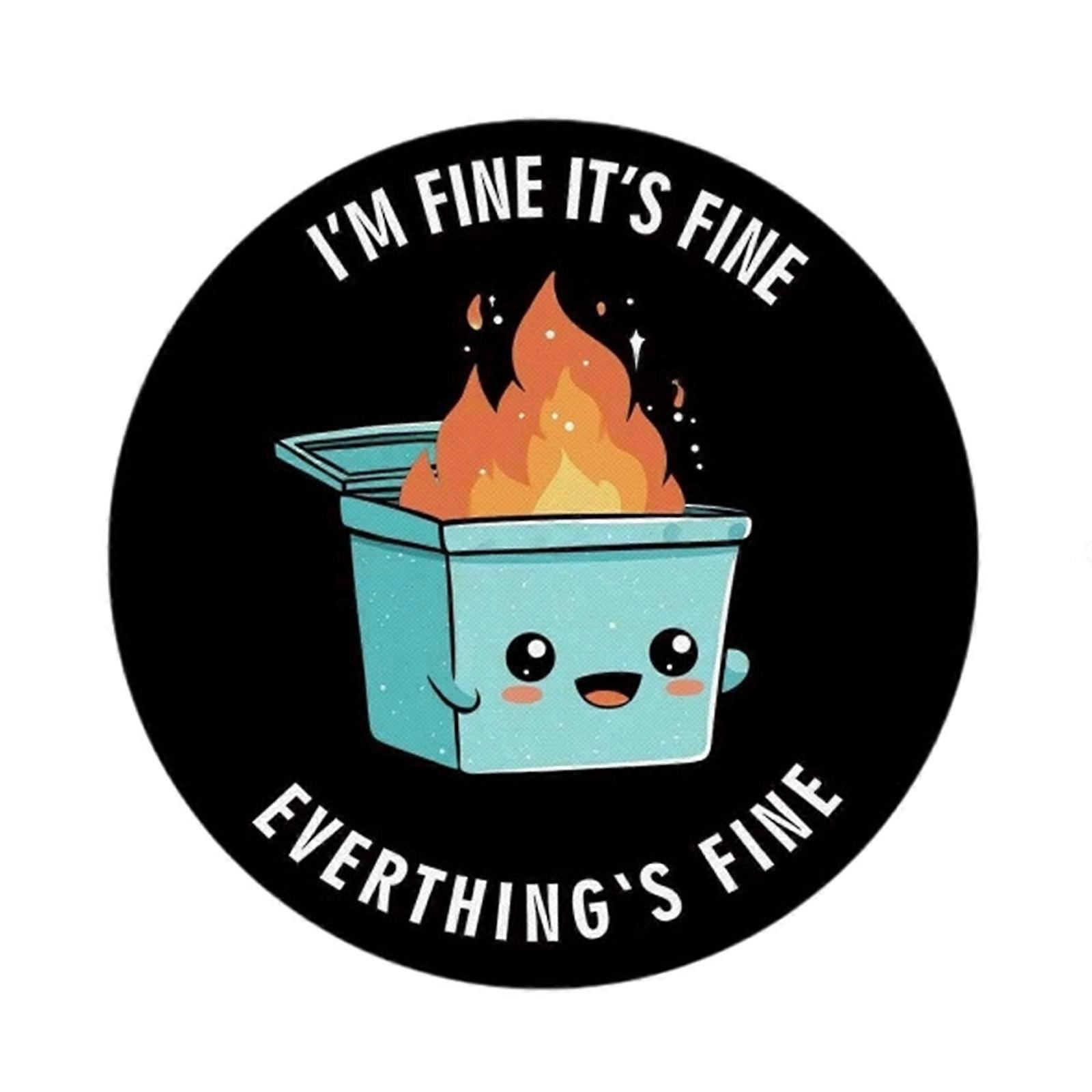 Trash Can Mouse Pad Boosts Mood NonSlip Rubber Base Secure Edges For Efficient Computing Tasks Multicolor