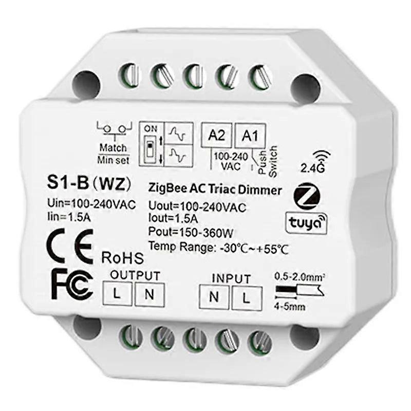 Wifi & Rf Ac Triac Dimmer Switch, 2.4g Rf Led Controller, Phase-cut, Single