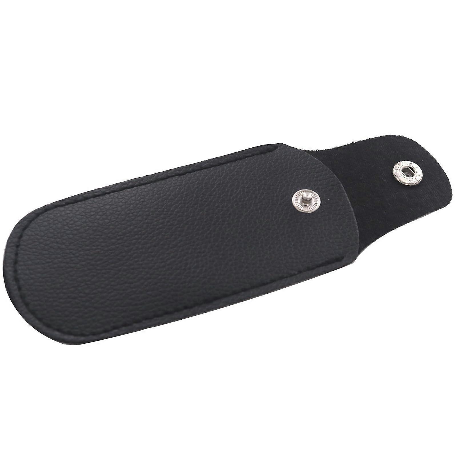 PU Leather Harmonica Case with ScratchResistant Protection, Compact Storage Pouch, Black 13x6cm