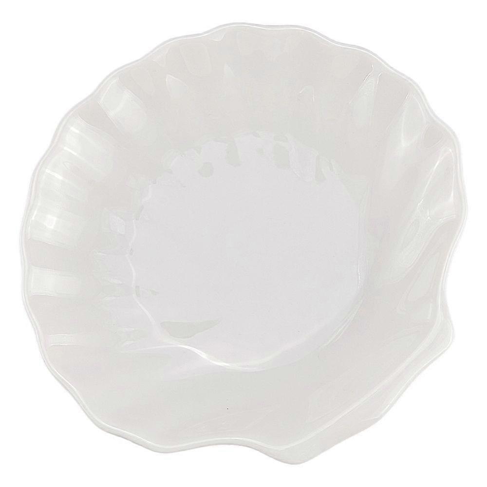 Ceramic Spoon Holders Shell Shape White 137x145x26.5mm