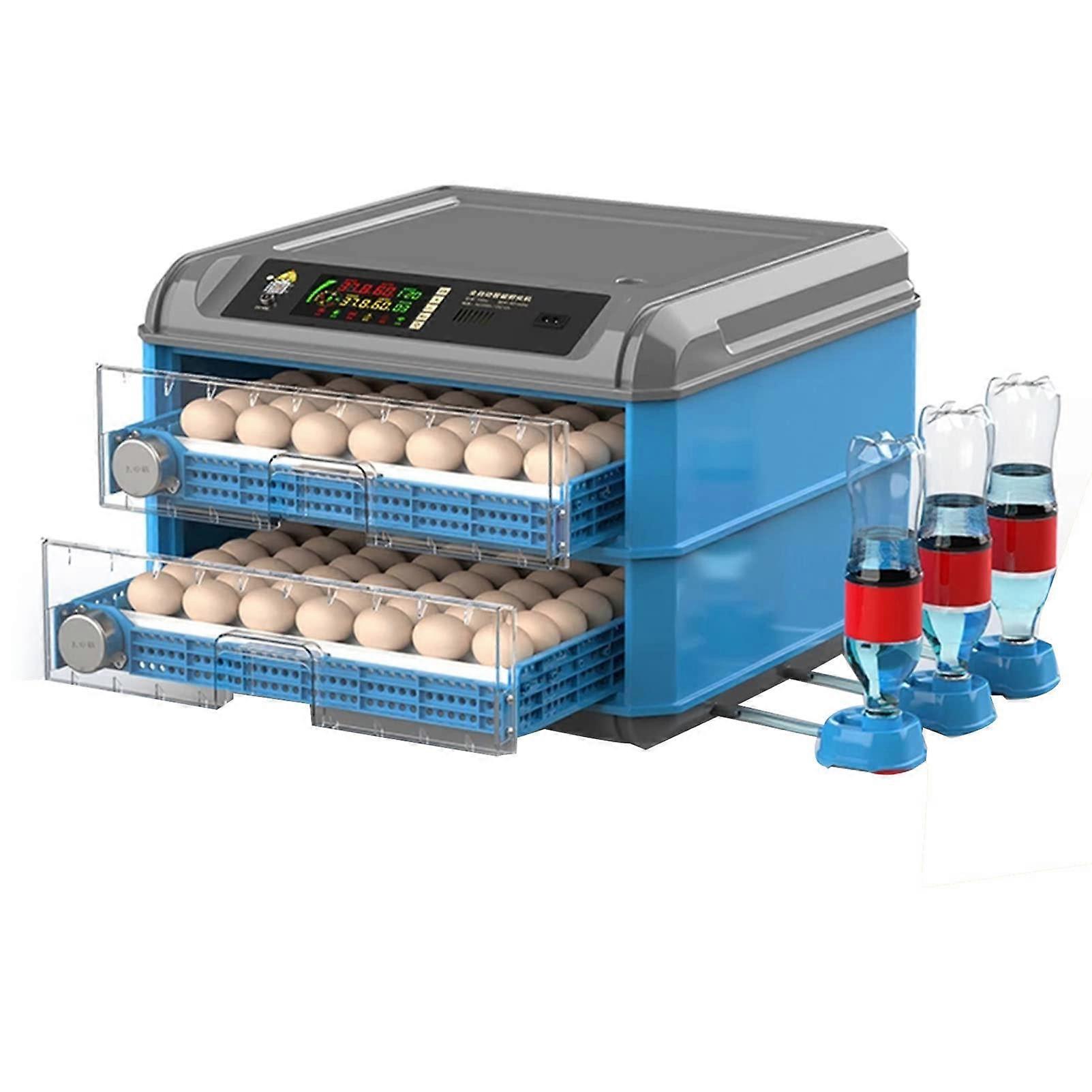 Egg Incubator with Automatic Turner, LED Temperature Control for Chicken Duck Goose Quail 128