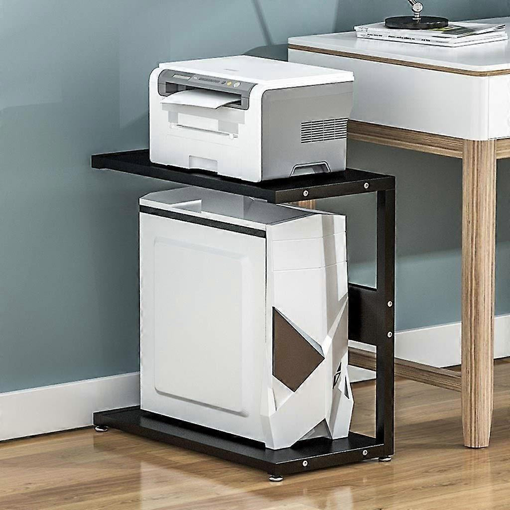 Printer Stand MultiLayer Storage Rack with CPU Holder for Under Desk Printer and Shredder