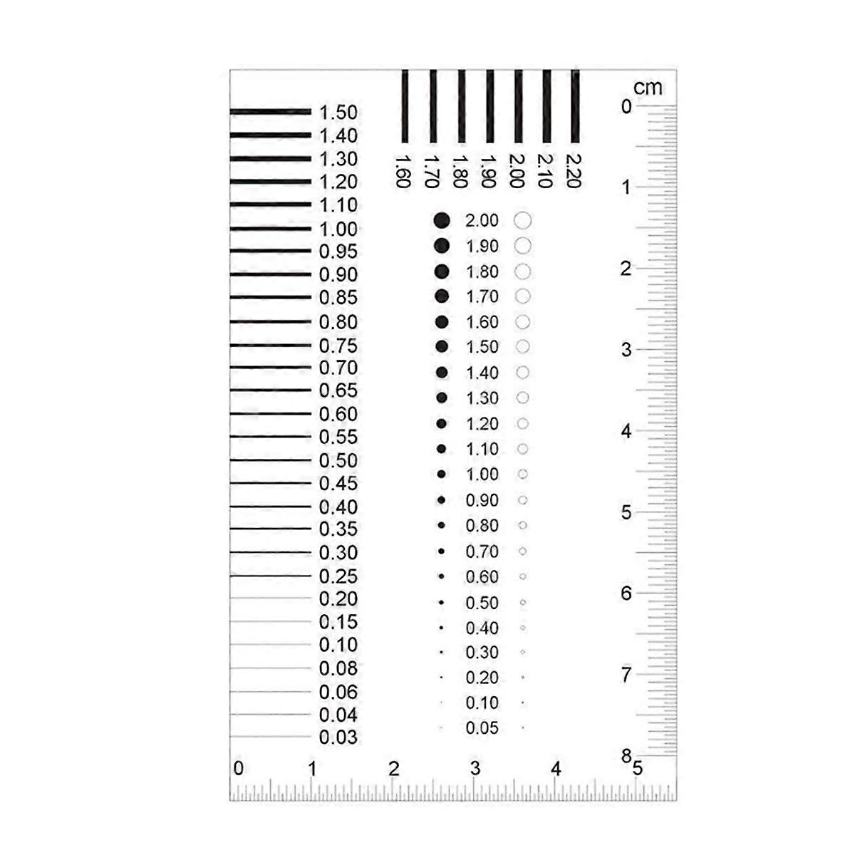 Microscope Calibration Ruler 2pcs  Precision PET Transparent Slide Micrometer Tool for Accurate Measurement