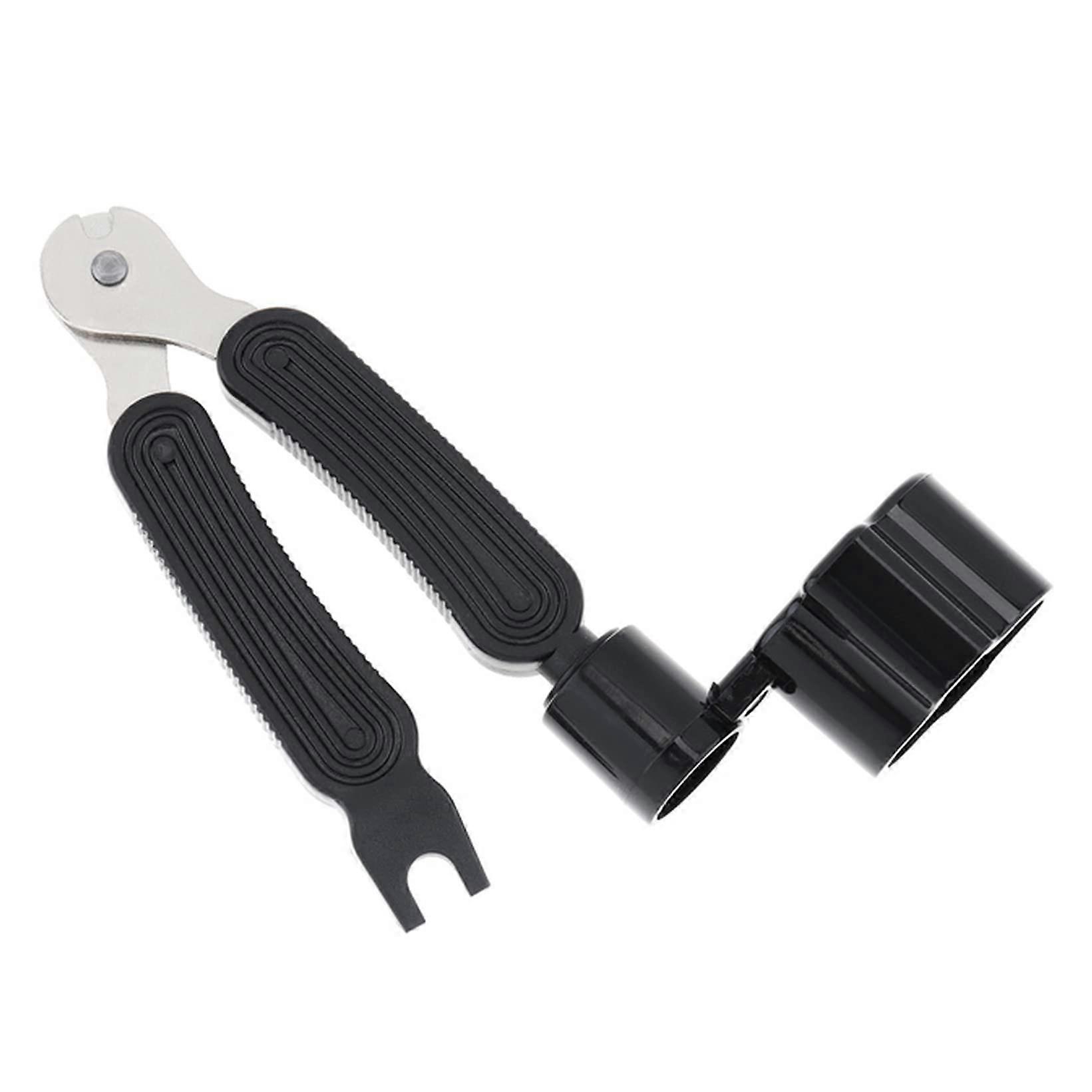 3 in 1 Guitar String Winder Cutter Puller Black Multifunction Guitar Maintenance Tool