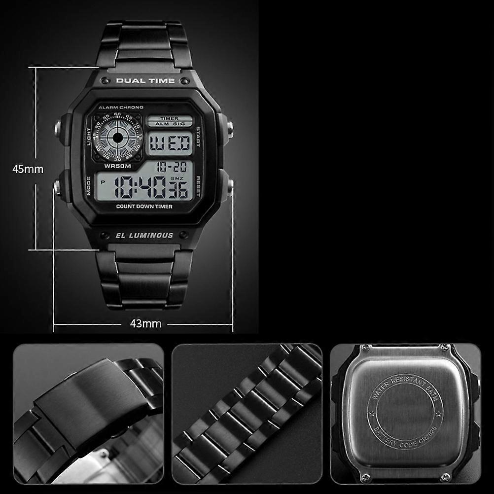 Backlight Watch for Men with Multi-Function and Waterproof Feature