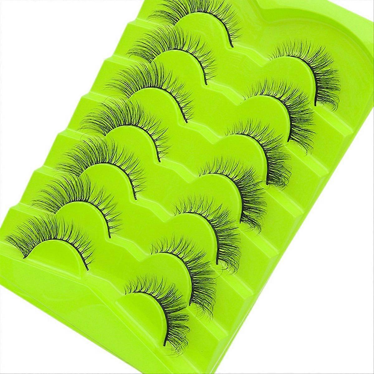 003 7 Pairs Eyelashes Makeup Dramatic 3D Reusable Lashe