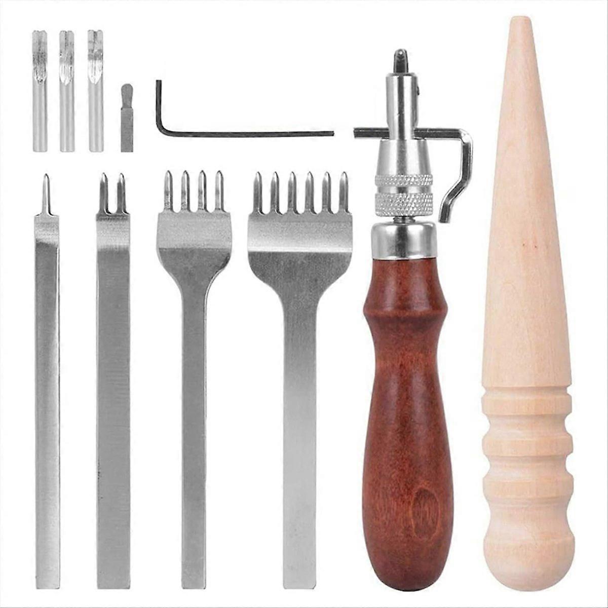 Leather Craft Tool Set Leather Edges Polisher Leather Groover
