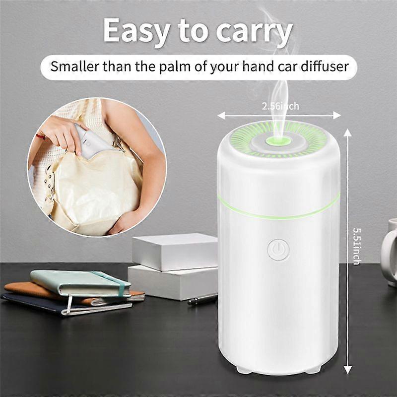 Car Diffusers for Essential Oils,USB Scent Diffuser, Aromatherapy Oil Diffusers, 7 Color for Car,Hom