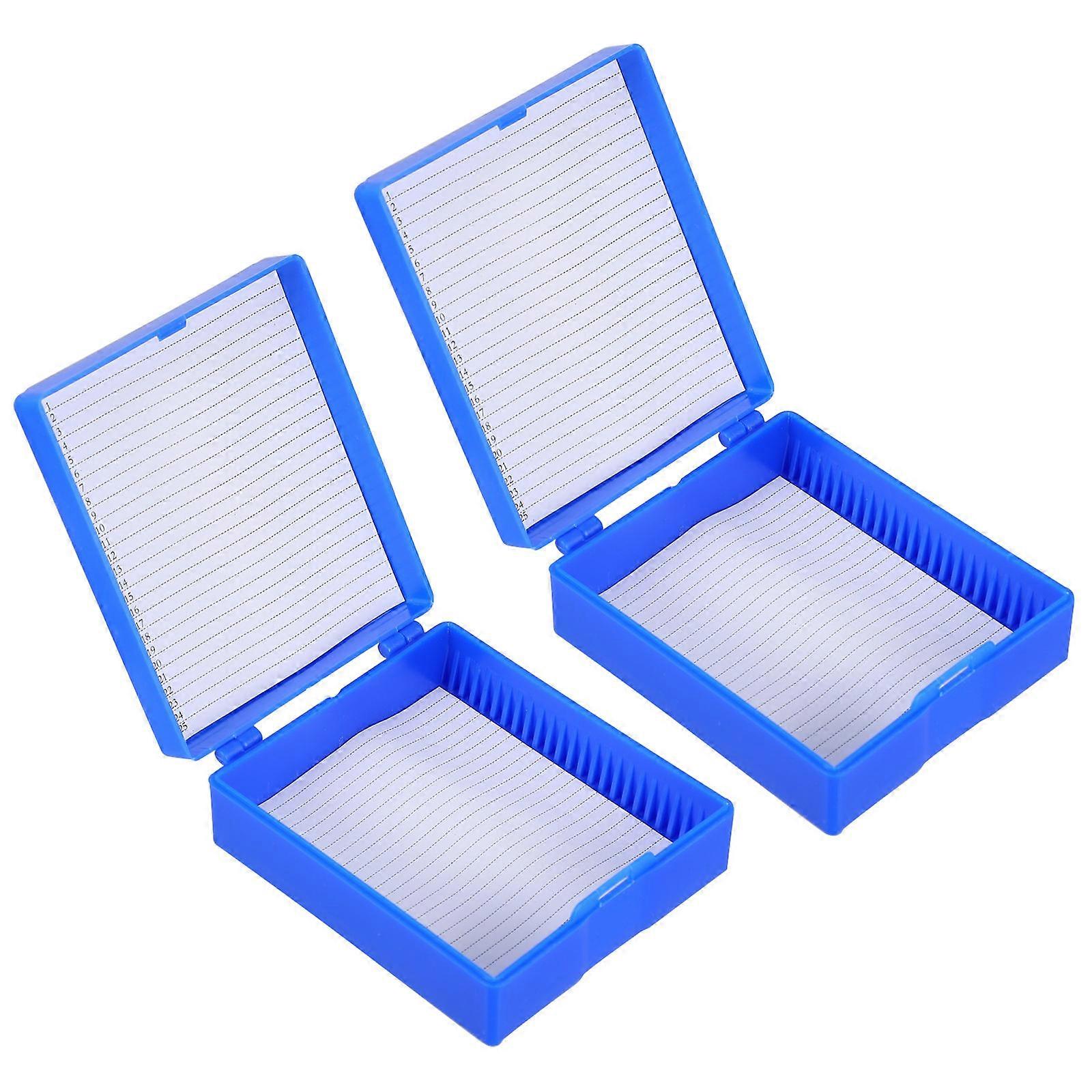 Microscope for Slide Storage Container with 6Pcs Green Multi Slots