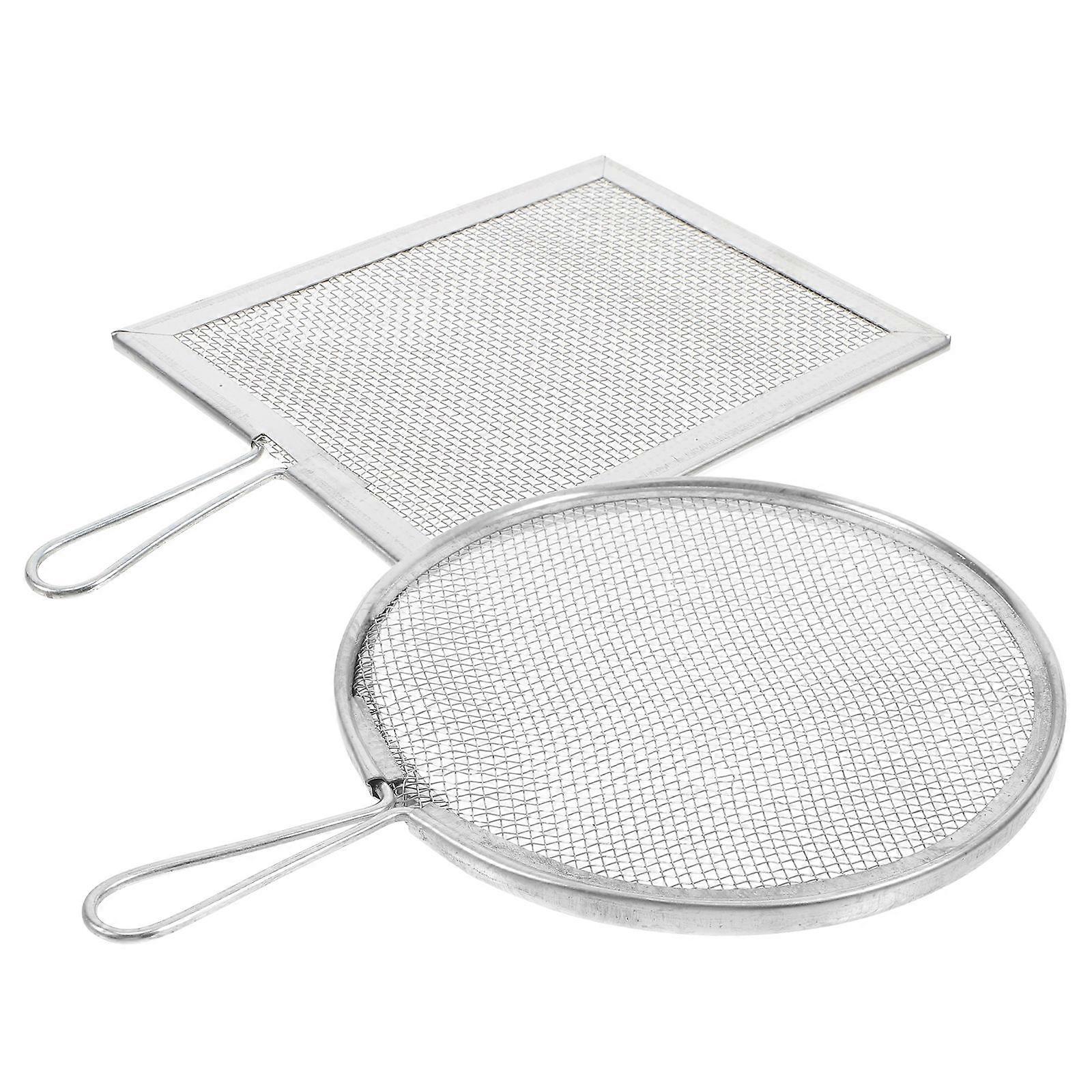 Garden Soil Sifter Tool with 2Pcs Stainless Steel Multi-Use Sifting Tool