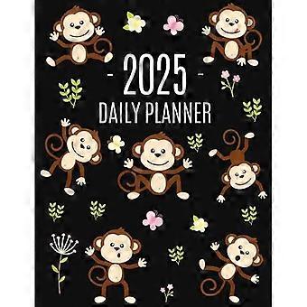 Monkey Planner 2025: Cute Year Organizer with Adorable Apes For an Easy Overview of All Your Appointments! Jungle Animal Scheduler: January-December (