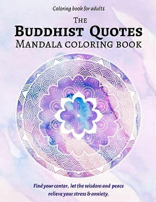 Buddhistiska citat Mandala målarbok