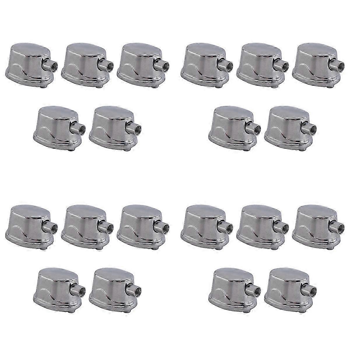 20PCS Rectangular Drum Claw Hook Silver Alloy Lug Single End Percussion