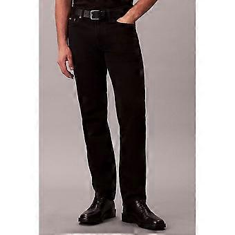 Men's Calvin Klein Jeans | Lv04rd902g Straight Slim Fit Denim Jean - Jaguar Black
