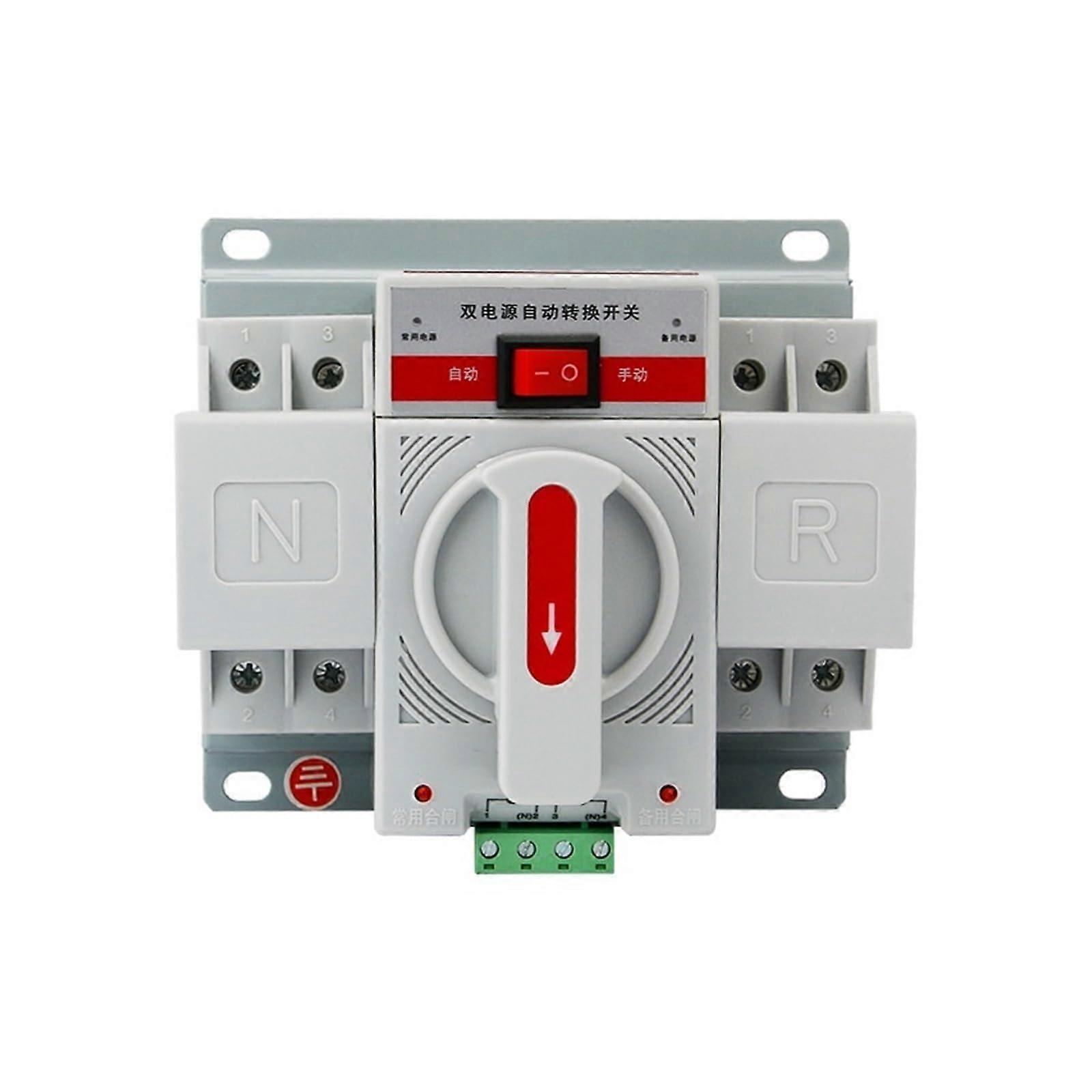 Automatic Transfer Switch 2P 50A Dual Power with Clear Color ID for Generator