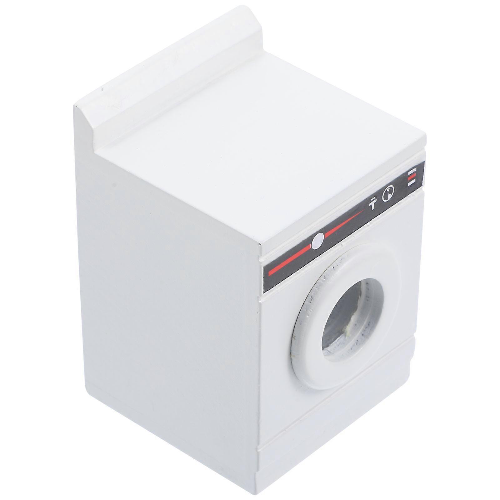 White Mini Washing Machine Model for Playing 1Pcs Simulation Washer Toy