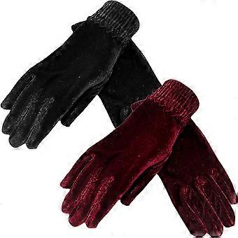 Vinterhansker for kvinner Varme hansker for løping 2 par velourmateriale