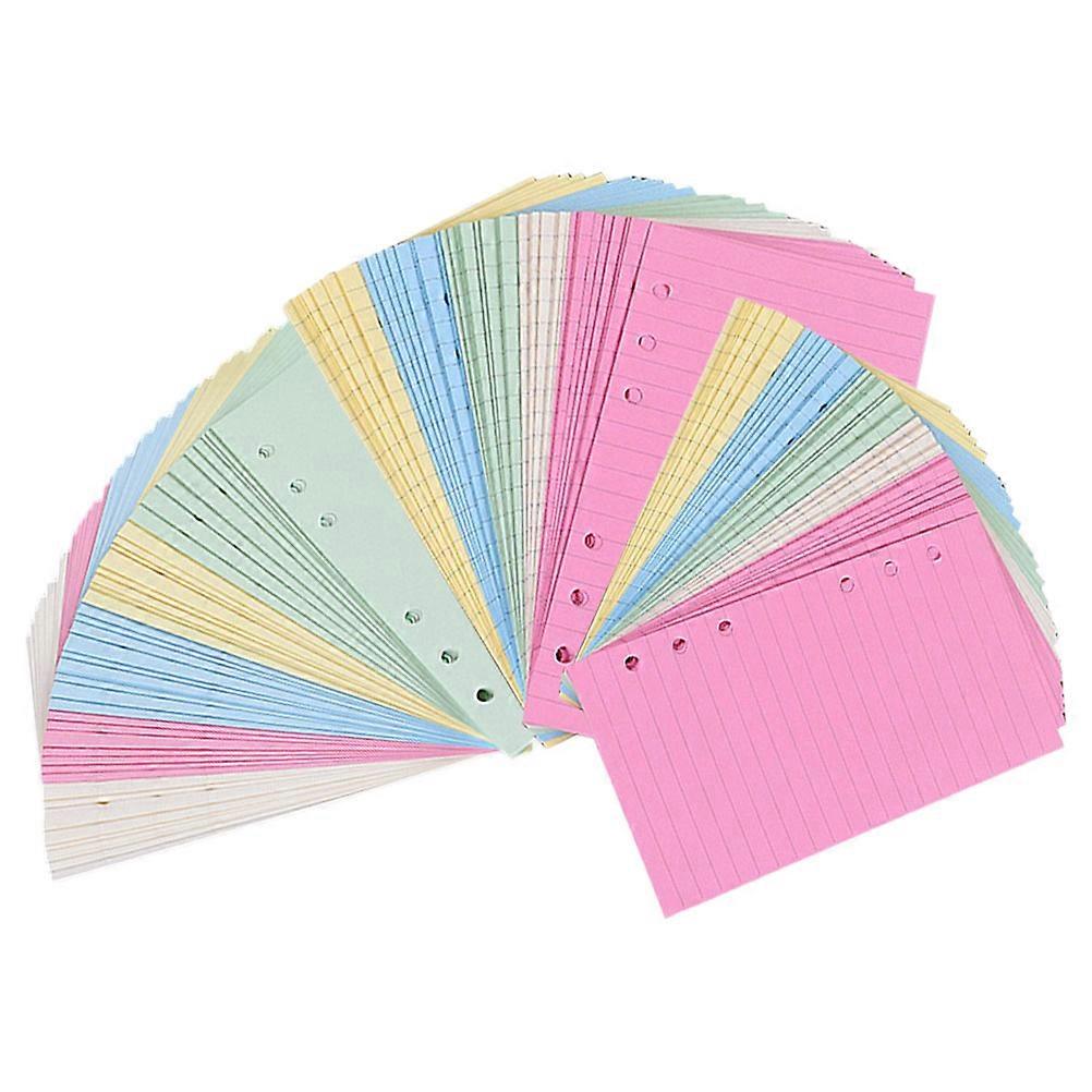 Loose Leaf Notebook Paper Notepad Refills for Writing Use Assorted Color 3 Books