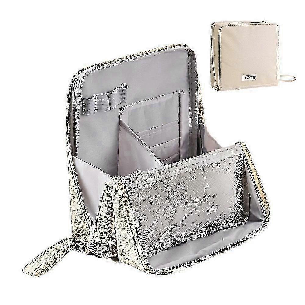 Large linen pencil case, minimally handheld, compatible with students
