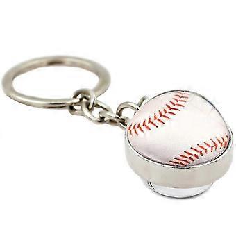 Sports Keyring Backpack Hanging Ornament Accessory Everyday Use White Transparent Round Shape 1Pack