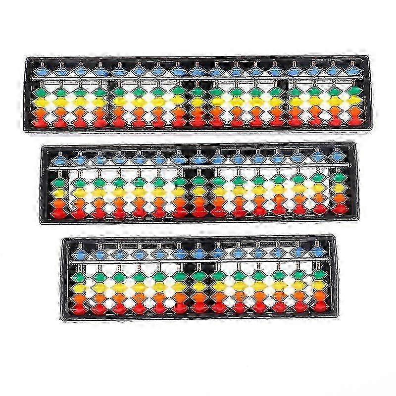 Portable 13/15/17 Column Abacus Arithmetic Soroban School Math Learning Tool