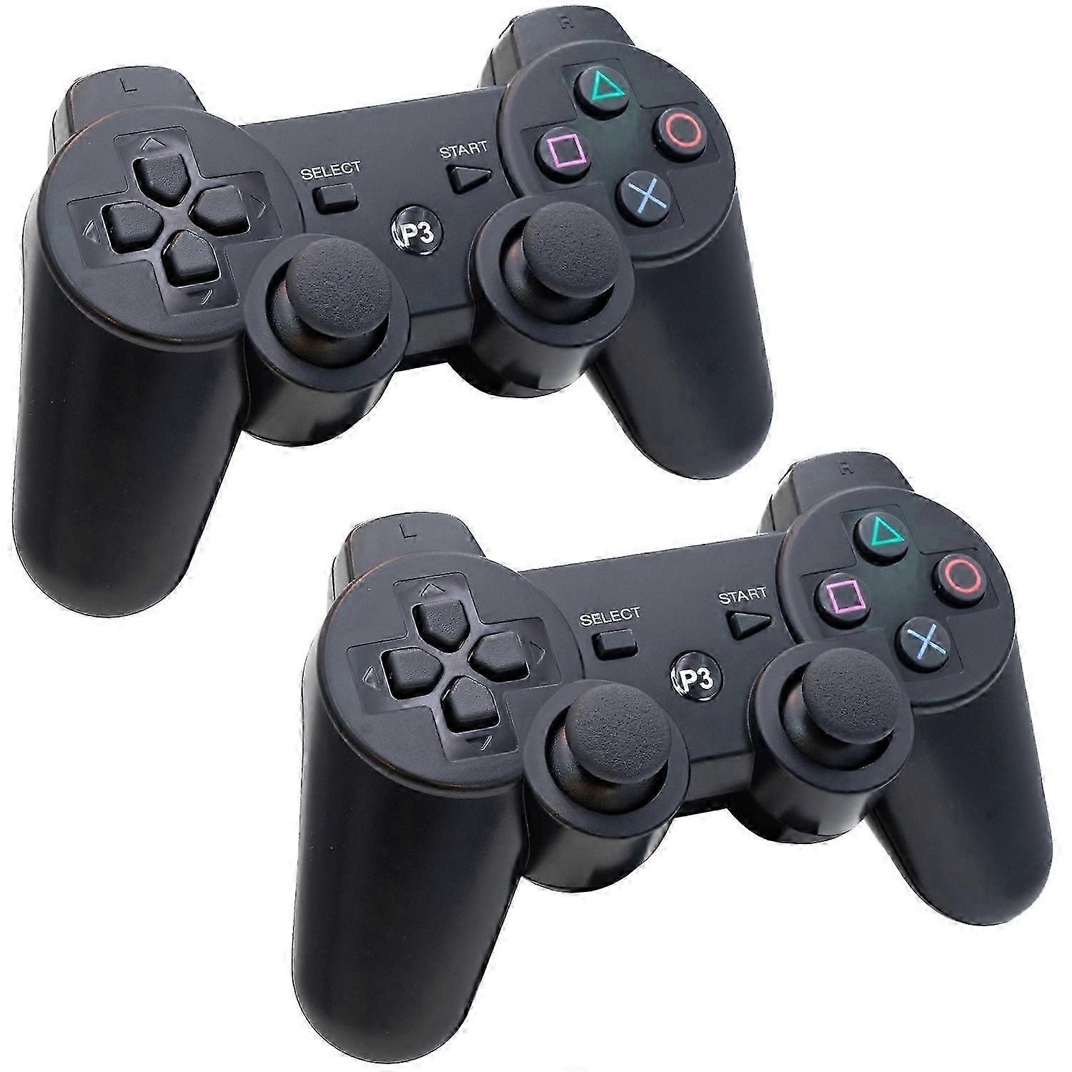 Confezione da 2 - Controller wireless per PS3 - Compatibile - Nero