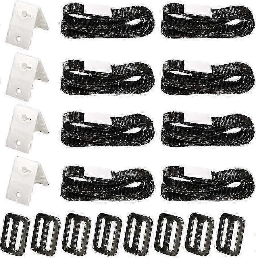 Solar pool cover reel 8pc retractable kit compatible withbubble covers