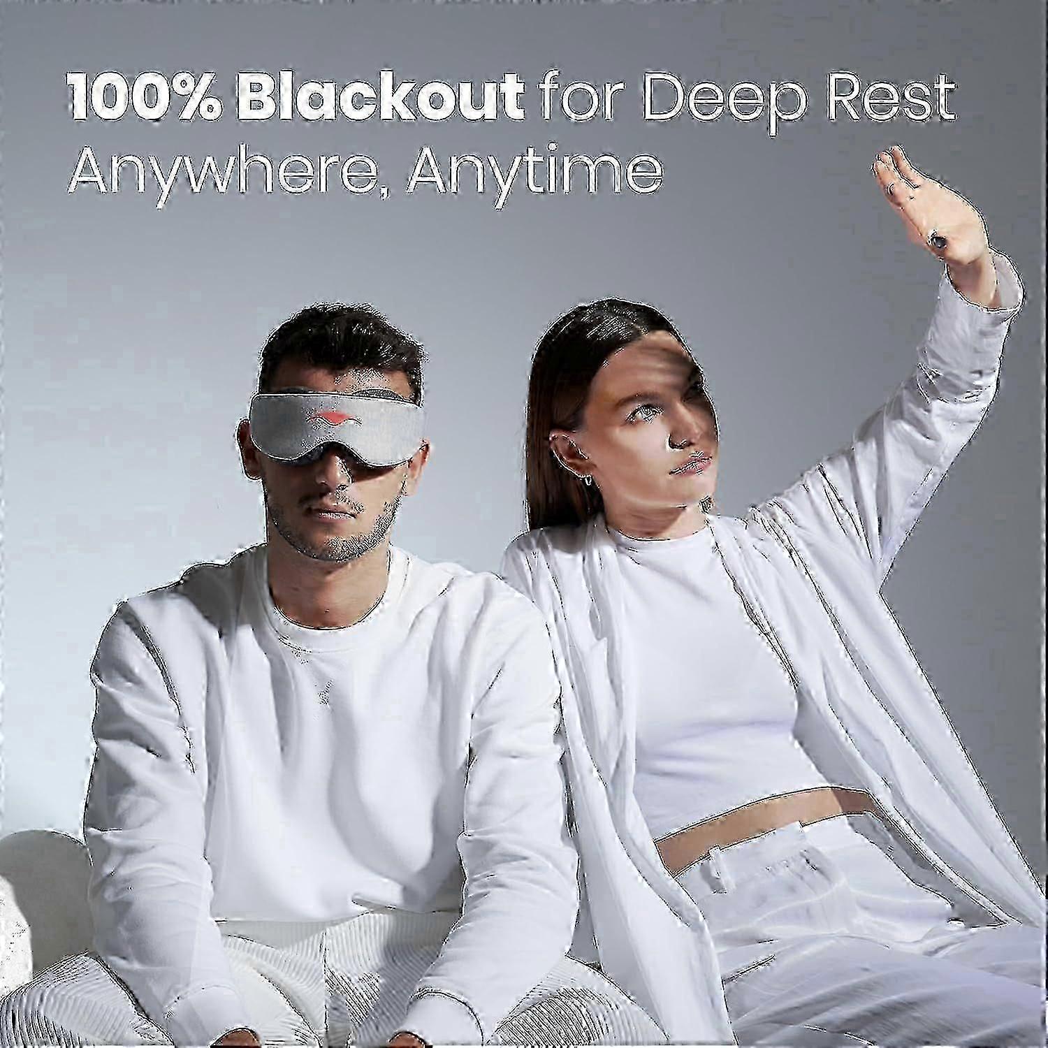 2025 Latest Model Mask - 100% Light Blocking, Adjustable Sleeping Mask with