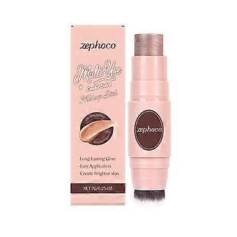 Zephoco Champagne Powder Double-Headed Makeup Stick Creates A Daily Atmosphere. The Makeup Naturally Brightens And Lasts Long, Moisturizing And Not Dr