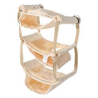 Hammock Hanging Bed Small Animal Warm Bed House Cage Nest for Hamster Chinchilla Rat Gerbil (Yellow)
