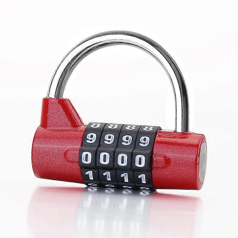 Compact 4-Digit Mechanical U-Type Lock for Gym & Cabinet