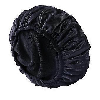 Terry Lined Shower Caps, Triple Layer Large Shower Cap For Women, Reusable Shower Caps For Long Thick Hair, Waterproof Washable Soft Bath Shower Caps