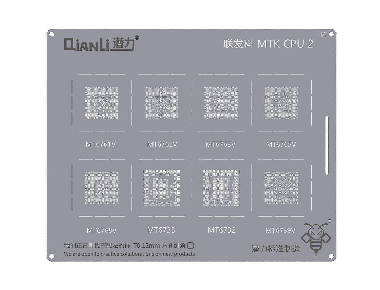 Reballing Stencil Qianli Bumblebee QS016 MTK CPU 2