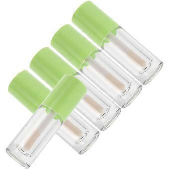 Refillable Lip Gloss Tubes with Big Brush for Makeup 5Pcs