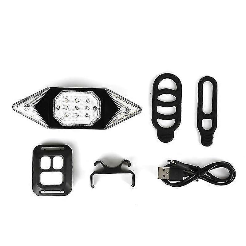USB Rechargeable Bicycle Steering Light Wireless Remote Control Bicycle Tail Light