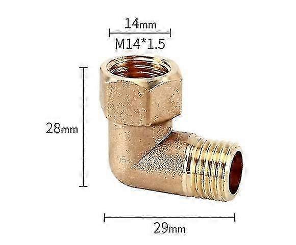 Elbow without nut m14x1.5mm inner and outer thread elbow Zekai
