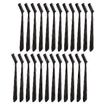 30Pcs Household Eyelash Combs Portable Eyelash Brushes Makeup Eyebrow Combs (Random Color)