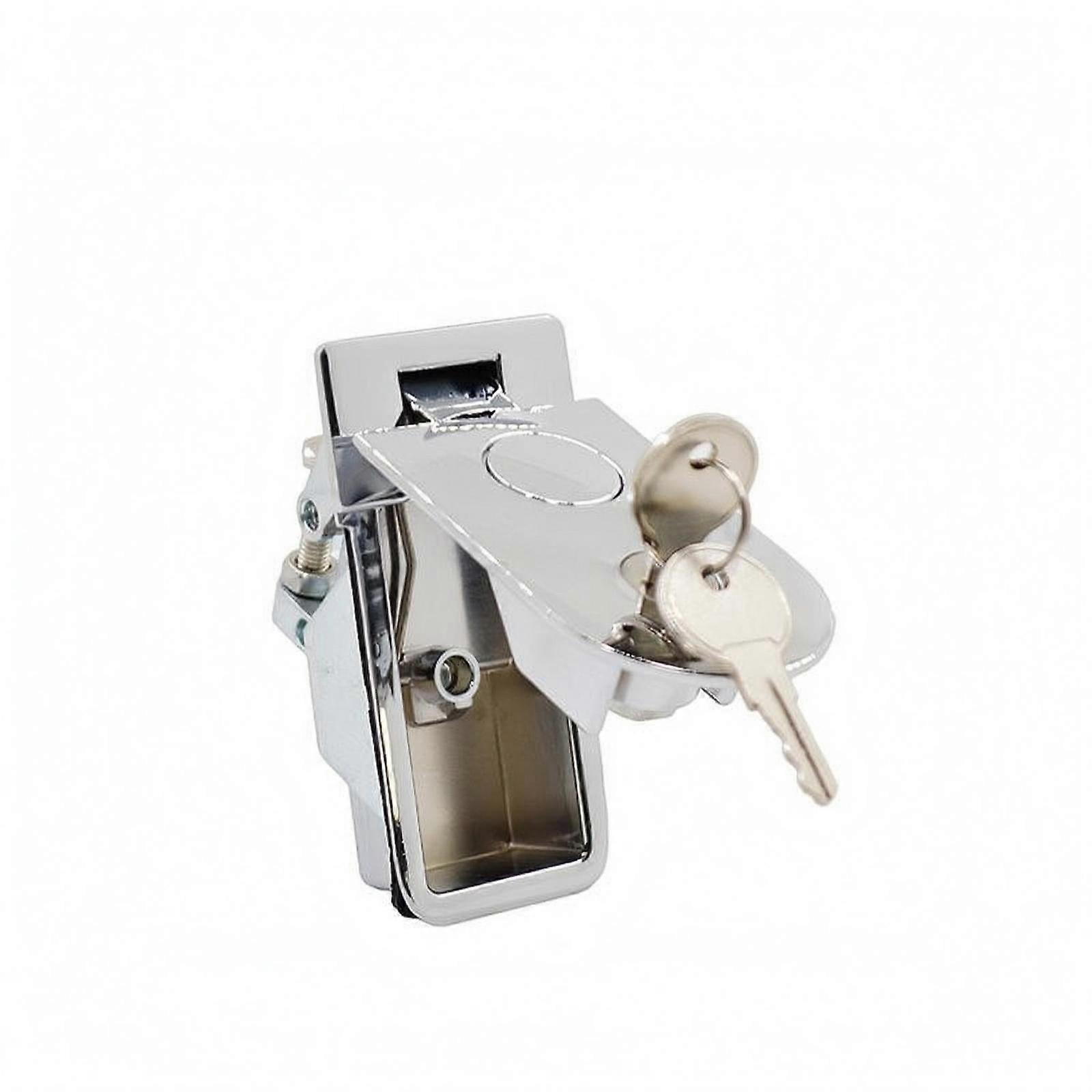 Push-Action Latch Keyed Panel Mount Lock Finish