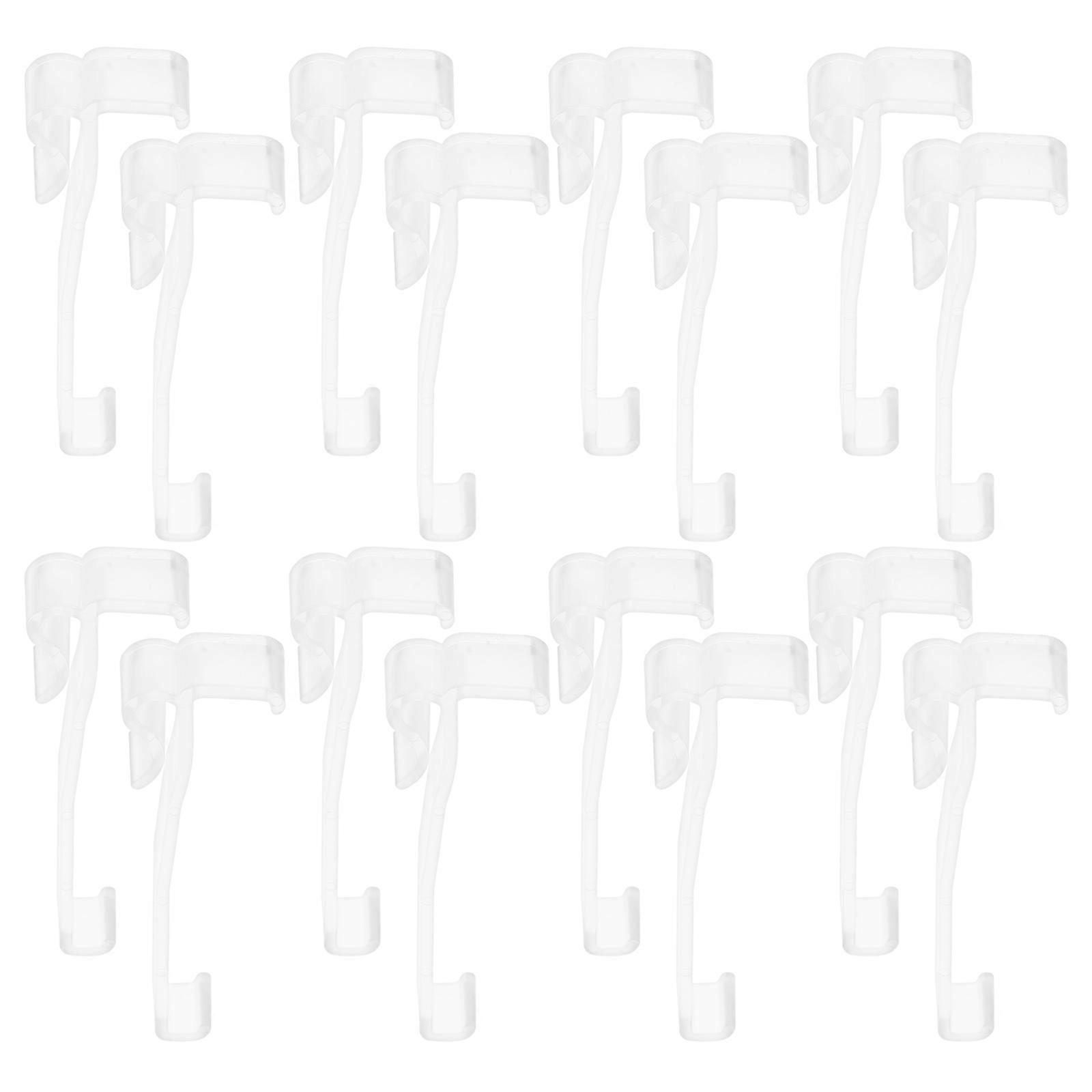 Vertical Blind Valance Clip for Valance with 24Pcs Replaceable Plastic Clips
